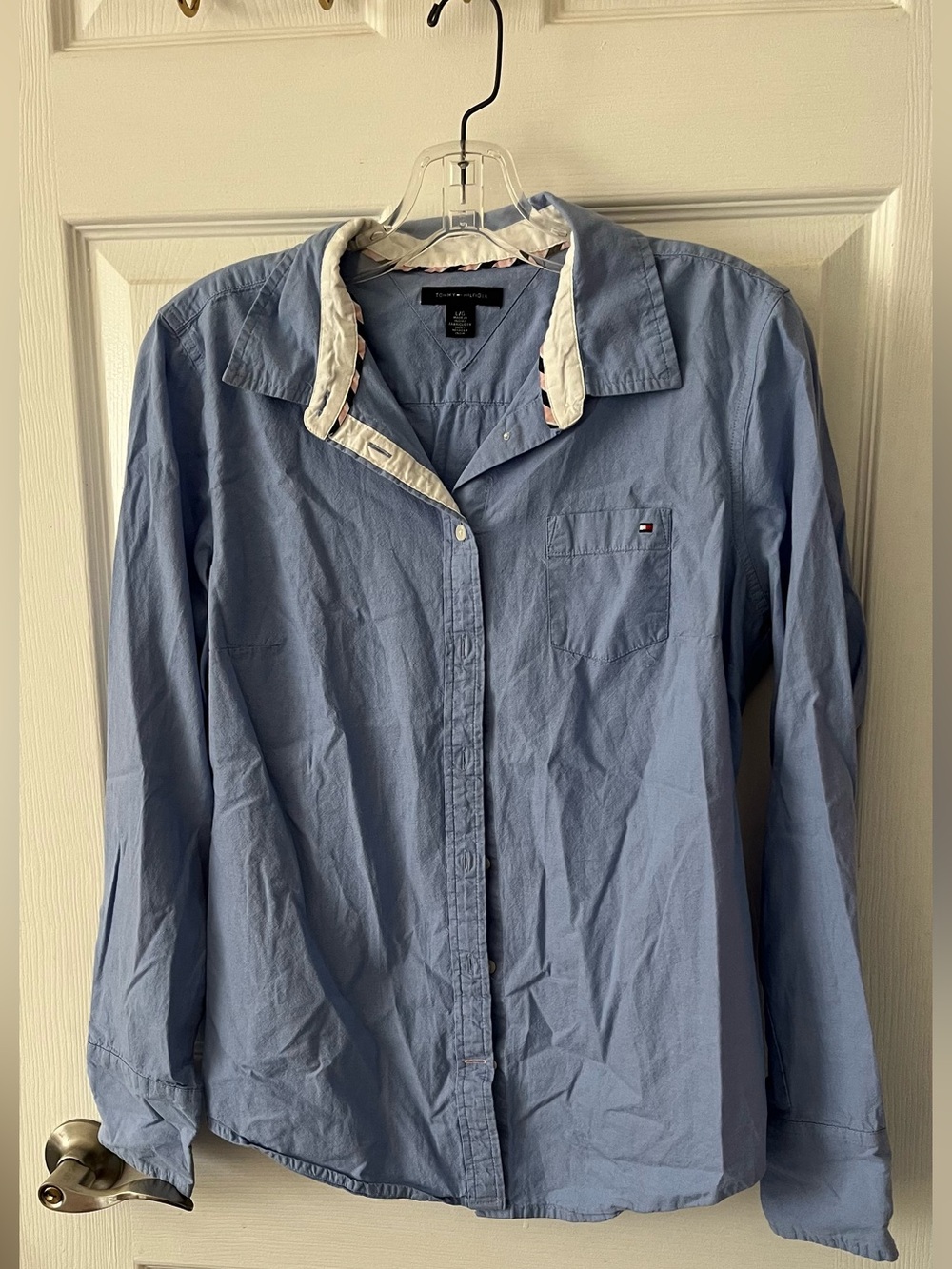 Tommy Hilfiger Light Blue Collared Button-Down Shirt